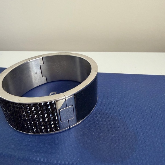 Swarovski Black Crystal Cuff Bracelet - Picture 4 of 6
